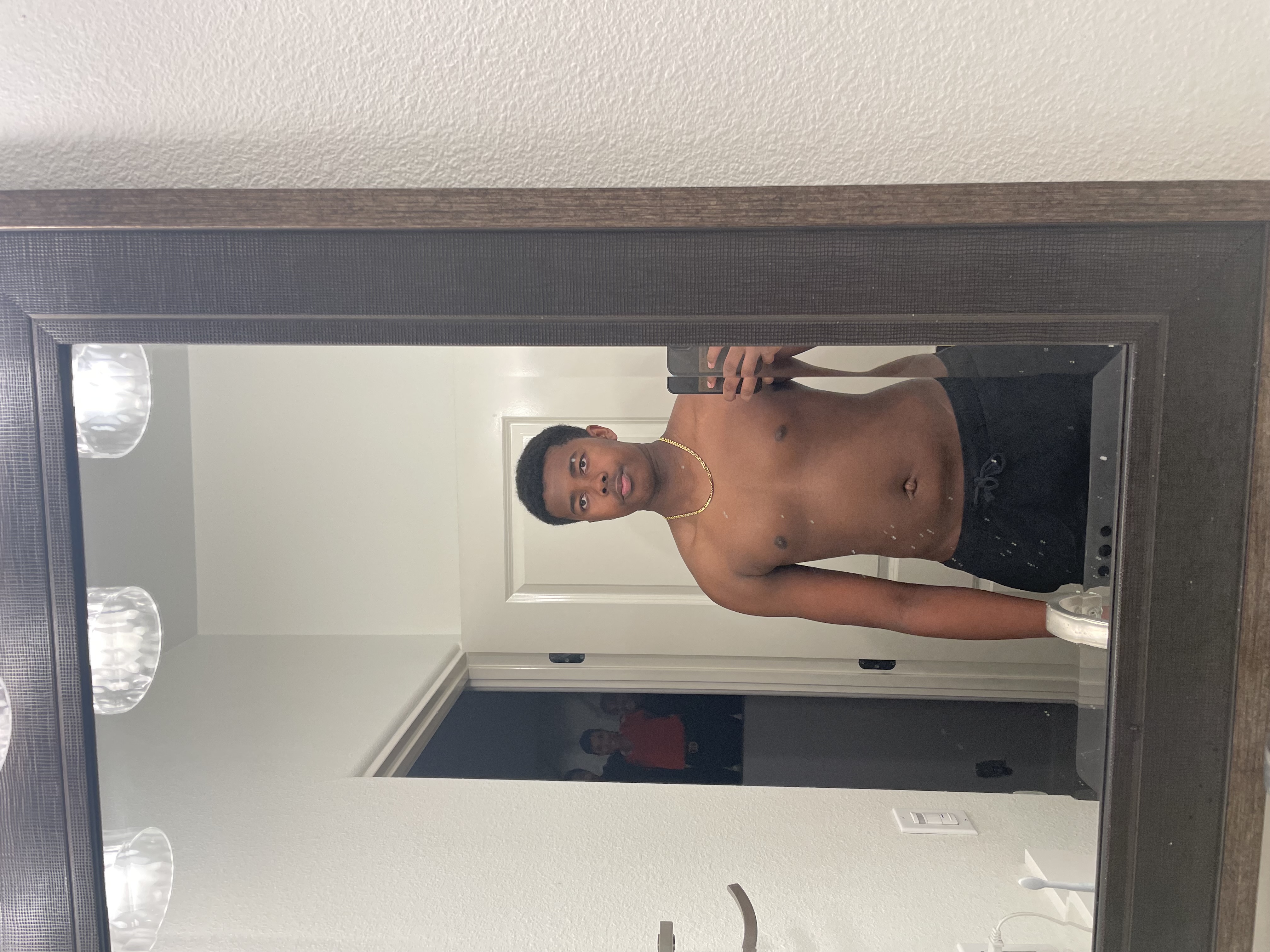 Xavier Hart at the start of his three-year transformation